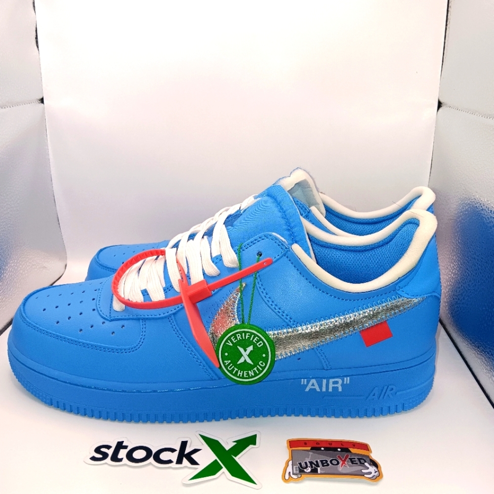 AF1 Low - University Blue/Metallic Silver-White